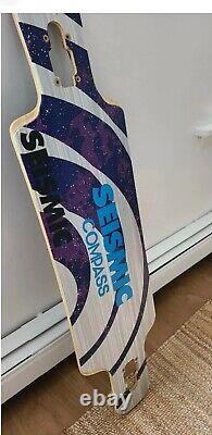New SEISMIC COMPASS LONGBOARD Deck Only. 