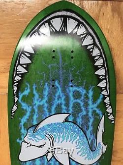 New rare NOS Shut Shark skateboard deck Green Sean Sheffey nyc zoo york h-street