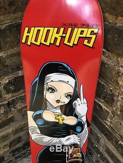 Nos Hook-Ups Skateboard Deck 2000s Rare 1st Press Girl Nun Birdhouse Klein