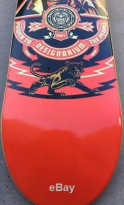 Obey Shepard Fairey 161/500 Natas Kaupas Skateboard Black Panther Party 2004