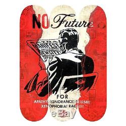 Obey Shepard Fairey No Future Skateboard Deck Urban Art Cleon Peterson DFace
