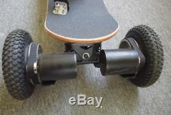 Off Road All Terrain Electric Skateboard Dual Motor 3300 W. 100% Bamboo Deck