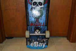 Original 1987 Powell Peralta Mike McGill Skateboard Deck, + NOS Bullet Wheels +