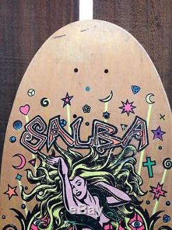 Original Vintage Salba Santa Cruz Witch Doctor Skateboard Deck Great Condition