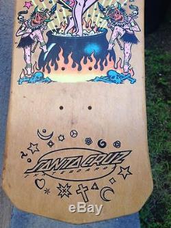Original Vintage Salba Santa Cruz Witch Doctor Skateboard Deck Great Condition