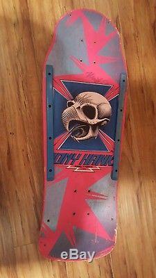 POWELL PERALTA Chicken Skull skateboard deck with rails TONY HAWK 1983 Used #648