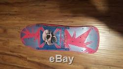POWELL PERALTA Chicken Skull skateboard deck with rails TONY HAWK 1983 Used #648