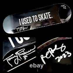 Paul Rodriguez & Torey Pudwill I Used to Skate Storied Autograph Skateboard Deck