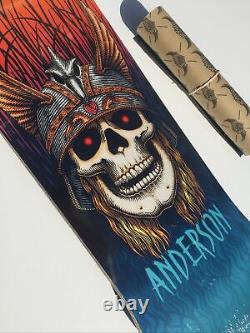 Powell Peralta 9.13 Andy Anderson Heron Skull Flight Skateboard Deck Shape 290
