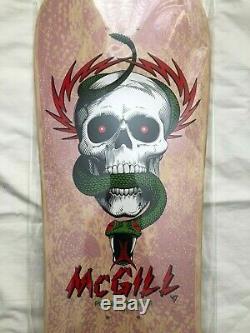 Powell Peralta Mike McGill Skateboard Deck-Bones Brigade 11 Vintage Wood Pink