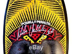 Powell Peralta Mike Vallely ELEPHANT AUTOGRAPHED Skateboard Deck YELLOW