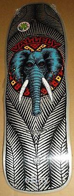 Powell Peralta Mike Vallely Elephant Reissue Skateboard Deck Rare Silver Vcj