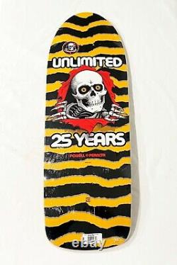Powell Peralta RARE Ripper 80s yellow Reissue Skateboard Deck Pig Hawk Mullen