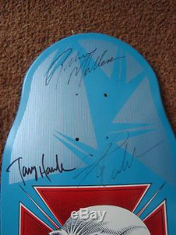 Powell Peralta Reissue TONY HAWK Skateboard Chicken Skull signed BONES BRIGADE