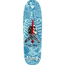 Powell Peralta Skateboard Deck Skull and Sword Flight Blue 9.265 x 32