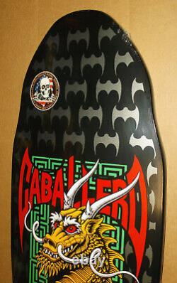 Powell Peralta Steve Caballero Dragon & Bats Black Reissue Skateboard Deck