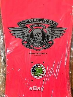 Powell Peralta Tony Hawk Bottle Nose Skateboard Deck Bones Brigade Pink