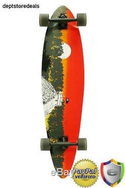 Quest 2012 Classic Longboard Skateboard 40-Inch Hardwood Maple Deck Aluminum Pu