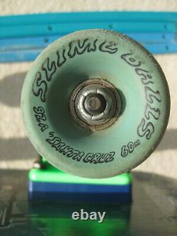 RARE 1987 vintage skateboard Schmitt Stix John Lucero X2 Slime Ball wheels