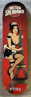 RARE Bastien Salabanzi Primitive Skateboard Deck Eiffel Tower Rudy Sparkplug