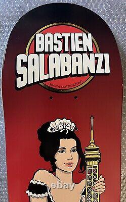 RARE Bastien Salabanzi Primitive Skateboard Deck Eiffel Tower Rudy Sparkplug