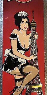 RARE Bastien Salabanzi Primitive Skateboard Deck Eiffel Tower Rudy Sparkplug