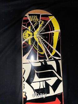 RARE Blind Reaper Wood Logo Vintage Skateboard Deck World Black Red Gripped