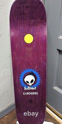 RARE Blind Signed TJ Rodgers Reaper Munchies #7 of Only 40 Skateboard Deck