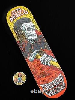 RARE Deathwish Jim Greco Grateful Dead Skeleton Credo Skateboard Deck Skull
