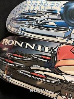 RARE LOT of 2 Ronnie Creager Mixmaster Thank You Blind Skateboard Decks 1 SIGNED