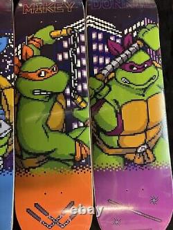 RARE Lot Of 4 TMNT Teenage Mutant Ninja Turtles SNES Skateboard Decks FULL SET