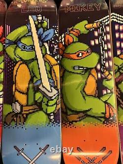 RARE Lot Of 4 TMNT Teenage Mutant Ninja Turtles SNES Skateboard Decks FULL SET