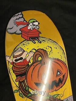 RARE Peanuts Attack Of The Great Pumpkin Skateboard Deck Snoopy Charlie Brown