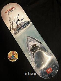 RARE SIGNED Stevie Williams DGK Jaws Shark Skateboard Deck Dirty Ghetto Kids