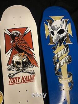 RARE SIGNED Tony Hawk Chicken Skull Lot 2 Birdhouse Skateboard Decks 1 AUTOGRAPH