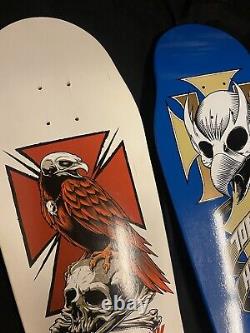 RARE SIGNED Tony Hawk Chicken Skull Lot 2 Birdhouse Skateboard Decks 1 AUTOGRAPH