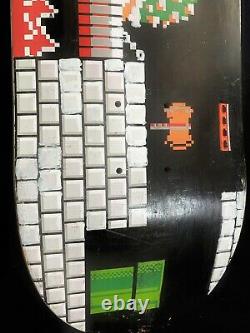 RARE Threat Garrett Hill Super Mario Bros By ZERO Skateboard Deck Vintage Used
