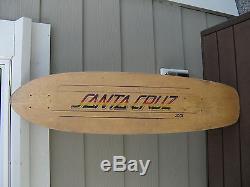 RARE Vintage 70's Santa Cruz 5-ply Skateboard Deck 33 DOGTOWN