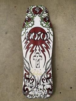 Rare Christian Hosoi Skull And Roses SIGNED TEST PRINT NOS Reissue Skateboard