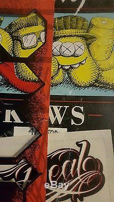 Rare KAWS + REAL SKATEBOARD DECK (Supreme, Retna, Banksy, Hirst, Murakami)