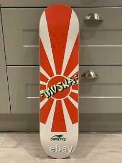 Rare NOS 2001 chad Muska Red Rising Sun Kamikaze Mini Skateboard Deck