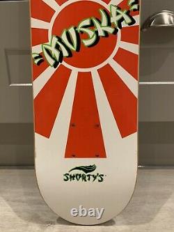 Rare NOS 2001 chad Muska Red Rising Sun Kamikaze Mini Skateboard Deck