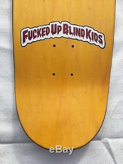 Rare NOS Vintage 1992 BLIND Guy Mariano Fuced Up Blind Kids Skateboard Deck