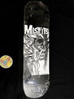 Rare PUSHEAD Misfits Zero Skateboard Deck Shaped Limited First Edition