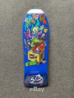 Rare Santa Cruz Bart Simpsons Toybox Skateboard Deck with matching Tech Deck