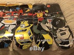Rare Set Of 8 Primitive Foil Transformers Skateboard Deck Nos PROD ONeil Look
