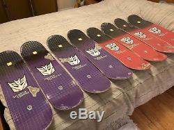 Rare Set Of 8 Primitive Foil Transformers Skateboard Deck Nos PROD ONeil Look