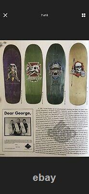 Rudy Johnson Blind Skateboard Deck Dear George Vintage Per Welinder Spoof