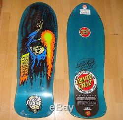 SANTA CRUZ Corey O'Brien Reaper Skateboard Deck 9.85 by 30.0 Blue