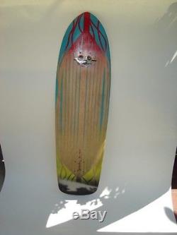 Sma Skateboard Deck Hand Painted & Signed Longboard Santa Monica Airlines